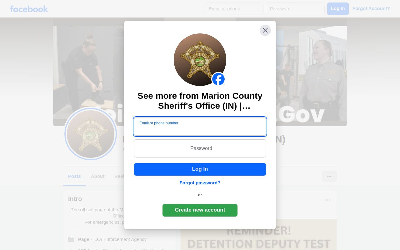 Marion County Sheriff's Office official selective warrant and public-safety news channel